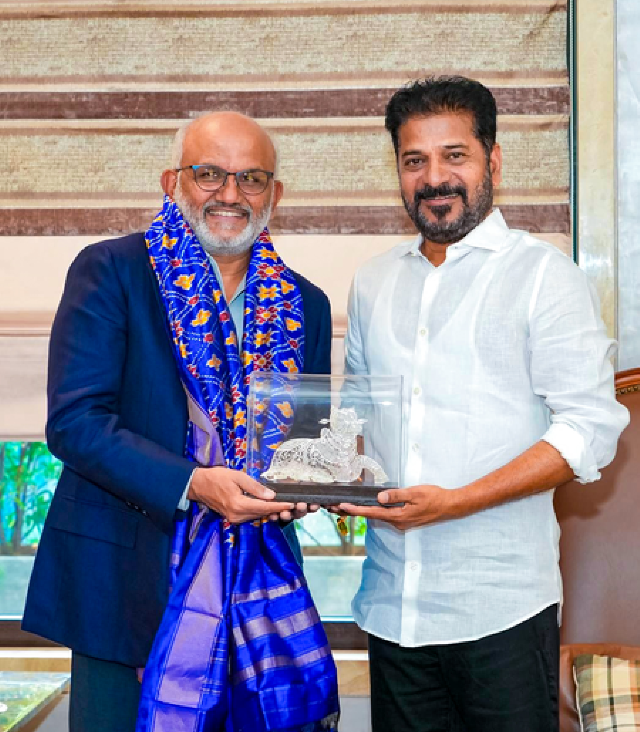 ਤੇਲੰਗਾਨਾ ਨੂੰ ਮੈਨਿਫੈਕਚਰਿੰਗ ਹੱਬ ਬਣਾਉਣ ਤੇ ਜ਼ੋਰ, ਸੀਐਮ ਰੇਵੰਤ ਰੇੱਡੀ ਦੀ ਸ਼ਾਂਤਨੁ ਨਾਰਾਇਣ ਨਾਲ ਮੁਲਾਕਾਤ